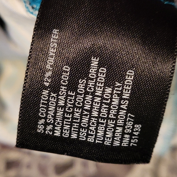 Blue & yellow mandala *east5th stretchy pencil Print Skirt - Picture 10 of 10